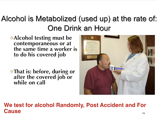 random alcohol test